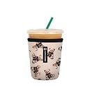 Sok It JavaSok Iced Coffee &amp; Cold Soda Insulated Neoprene Cup Sleeve (Beau Bear, Small: 16-20oz)