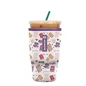 Sok It JavaSok Iced Coffee &amp; Cold Soda Insulated Neoprene Cup Sleeve (Just One More Chapter, Large: 30-32oz)