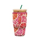 Sok It JavaSok Iced Coffee &amp; Cold Soda Insulated Neoprene Cup Sleeve (Sunshine Slices, Large: 30-32oz)