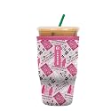 Sok It JavaSok Iced Coffee &amp; Cold Soda Insulated Neoprene Cup Sleeve (She Doesn't Even Ghost Here, Large: 30-32oz)