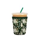 Sok It JavaSok Iced Coffee &amp; Cold Soda Insulated Neoprene Cup Sleeve (Good Luck Garden, Small: 16-20oz)