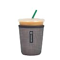 Sok It JavaSok Iced Coffee &amp; Cold Soda Insulated Neoprene Cup Sleeve (Anthracite, Large: 30-32oz)