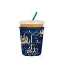 Sok It JavaSok Iced Coffee &amp; Cold Soda Insulated Neoprene Cup Sleeve (Castle in the Sky, Small: 16-20oz)