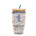 Sok It JavaSok Iced Coffee &amp; Cold Soda Insulated Neoprene Cup Sleeve (Coastal Weekender, Large: 30-32oz)