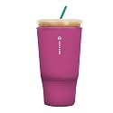 Sok It JavaSok Iced Coffee &amp; Cold Soda Insulated Neoprene Cup Sleeve (Bright Pink, XXLarge: 44-48oz)