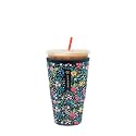Sok It JavaSok Iced Coffee &amp; Cold Soda Insulated Neoprene Cup Sleeve (English Garden Picnic, XLarge: 38-42oz)