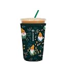 Sok It JavaSok Iced Coffee &amp; Cold Soda Insulated Neoprene Cup Sleeve (Rollin' with my Gnomies, Medium: 22-28oz)