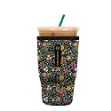 Sok It JavaSok Iced Coffee &amp; Cold Soda Insulated Neoprene Cup Sleeve (English Garden Picnic, Large: 30-32oz)