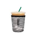 Sok It JavaSok Iced Coffee &amp; Cold Soda Insulated Neoprene Cup Sleeve (Peek-A-BOO, Small: 16-20oz)