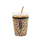 Sok It JavaSok Iced Coffee &amp; Cold Soda Insulated Neoprene Cup Sleeve (Classic Leopard, XXLarge: 44-48oz)