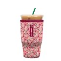 Sok It JavaSok Iced Coffee &amp; Cold Soda Insulated Neoprene Cup Sleeve (Spring Bouquet, Large: 30-32oz)