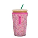 Sok It JavaSok Iced Coffee &amp; Cold Soda Insulated Neoprene Cup Sleeve (Sweet Sprinkles, Medium: 22-28oz)