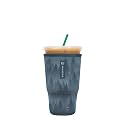 Sok It JavaSok Iced Coffee &amp; Cold Soda Insulated Neoprene Cup Sleeve (Foggy Woods, XLarge: 38-42oz)