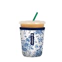 Sok It JavaSok Iced Coffee &amp; Cold Soda Insulated Neoprene Cup Sleeve (Like Fine China, Small: 16-20oz)