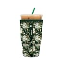 Sok It JavaSok Iced Coffee &amp; Cold Soda Insulated Neoprene Cup Sleeve (Good Luck Garden, Large: 30-32oz)