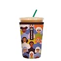 Sok It JavaSok Iced Coffee &amp; Cold Soda Insulated Neoprene Cup Sleeve (Femme Force, Medium: 22-28oz)