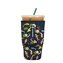 Sok It JavaSok Iced Coffee &amp; Cold Soda Insulated Neoprene Cup Sleeve (Koi Garden, Large: 30-32oz)