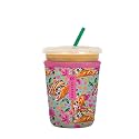 Sok It JavaSok Iced Coffee &amp; Cold Soda Insulated Neoprene Cup Sleeve (Taco 'Bout, Small: 16-20oz)