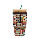 Sok It JavaSok Iced Coffee &amp; Cold Soda Insulated Neoprene Cup Sleeve (Well Read, Large: 30-32oz)