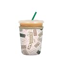 Sok It JavaSok Iced Coffee &amp; Cold Soda Insulated Neoprene Cup Sleeve (Daily Intentions, Small: 16-20oz)