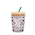 Sok It JavaSok Iced Coffee &amp; Cold Soda Insulated Neoprene Cup Sleeve (Boo-tanicals, Small: 16-20oz)