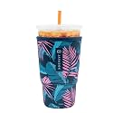 Sok It JavaSok Iced Coffee &amp; Cold Soda Insulated Neoprene Cup Sleeve (Midnight Tropics, XXLarge: 44-48oz)