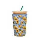 Sok It JavaSok Iced Coffee &amp; Cold Soda Insulated Neoprene Cup Sleeve (Sunflower Skies, Medium: 22-28oz)