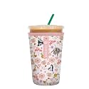 Sok It JavaSok Iced Coffee &amp; Cold Soda Insulated Neoprene Cup Sleeve (Wild About Mom, Medium: 22-28oz)