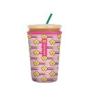 Sok It JavaSok Iced Coffee &amp; Cold Soda Insulated Neoprene Cup Sleeve (Super Star, Medium: 22-28oz)