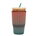 Sok It JavaSok Iced Coffee &amp; Cold Soda Insulated Neoprene Cup Sleeve (Desert Ombre, Large: 30-32oz)