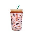 Sok It JavaSok Iced Coffee &amp; Cold Soda Insulated Neoprene Cup Sleeve (PSL, Medium: 22-28oz)