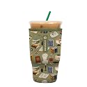 Sok It JavaSok Iced Coffee &amp; Cold Soda Insulated Neoprene Cup Sleeve (Book Club, Large: 30-32oz)