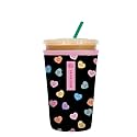 Sok It JavaSok Iced Coffee &amp; Cold Soda Insulated Neoprene Cup Sleeve (Sweet Notes, Medium: 22-28oz)
