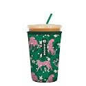 Sok It JavaSok Iced Coffee &amp; Cold Soda Insulated Neoprene Cup Sleeve (Paradise Prowl, Medium: 22-28oz)