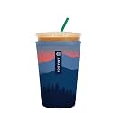 Sok It JavaSok Iced Coffee &amp; Cold Soda Insulated Neoprene Cup Sleeve (Blue Ridge, Medium: 22-28oz)