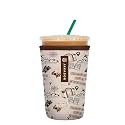 Sok It JavaSok Iced Coffee &amp; Cold Soda Insulated Neoprene Cup Sleeve (The Scenic Route, Medium: 22-28oz)