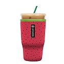 Sok It JavaSok Iced Coffee &amp; Cold Soda Insulated Neoprene Cup Sleeve (Watermelon Sugar, Large: 30-32oz)