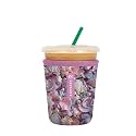 Sok It JavaSok Iced Coffee &amp; Cold Soda Insulated Neoprene Cup Sleeve (Shimmering Shores, Small: 16-20oz)