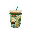 Sok It JavaSok Iced Coffee &amp; Cold Soda Insulated Neoprene Cup Sleeve (Irish Charm, Small: 16-20oz)