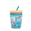 Sok It JavaSok Iced Coffee &amp; Cold Soda Insulated Neoprene Cup Sleeve (Treasures Untold, Small: 16-20oz)
