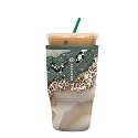 Sok It JavaSok Iced Coffee &amp; Cold Soda Insulated Neoprene Cup Sleeve (Crystal Crush, Large: 30-32oz)