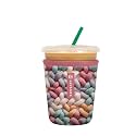 Sok It JavaSok Iced Coffee &amp; Cold Soda Insulated Neoprene Cup Sleeve (Cozy in Color, Small: 16-20oz)
