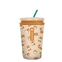 Sok It JavaSok Iced Coffee &amp; Cold Soda Insulated Neoprene Cup Sleeve (Too Corgi to Function, Medium: 22-28oz)
