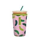 Sok It JavaSok Iced Coffee &amp; Cold Soda Insulated Neoprene Cup Sleeve (Pickle Me Pink, Medium: 22-28oz)