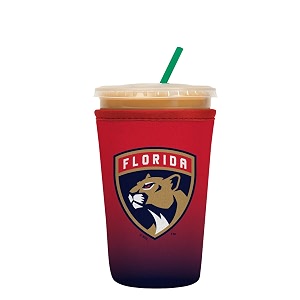 sok it javasok nhl hockey iced coffee amp cold soda insulated neoprene cup sleeve florida panthers medium 22-28oz