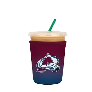 sok it javasok nhl hockey iced coffee amp cold soda insulated neoprene cup sleeve colorado avalanche small 16-20oz