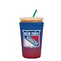 Sok It JavaSok NHL Hockey Iced Coffee &amp; Cold Soda Insulated Neoprene Cup Sleeve (New York Rangers, Medium: 22-28oz)