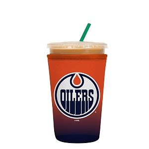 sok it javasok nhl iced coffee amp cold soda insulated neoprene cup sleeve edmonton oilers medium 22-28oz