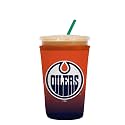 Sok It JavaSok NHL Iced Coffee &amp; Cold Soda Insulated Neoprene Cup Sleeve (Edmonton Oilers, Medium: 22-28oz)