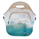 Sok It Lunch Tote Zippered Bag Insulated Neoprene Caddy (Ay, Bay Bay!, X-Large 6.5 Quart Lunch Tote)